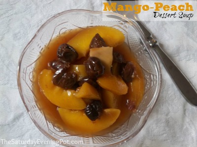 mango-peach dessert soup