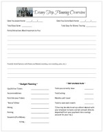 disney planning printable