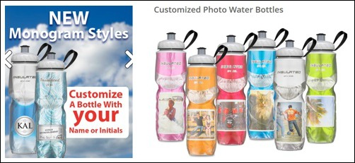 Water Bottles Customized with Monogram or Photos!